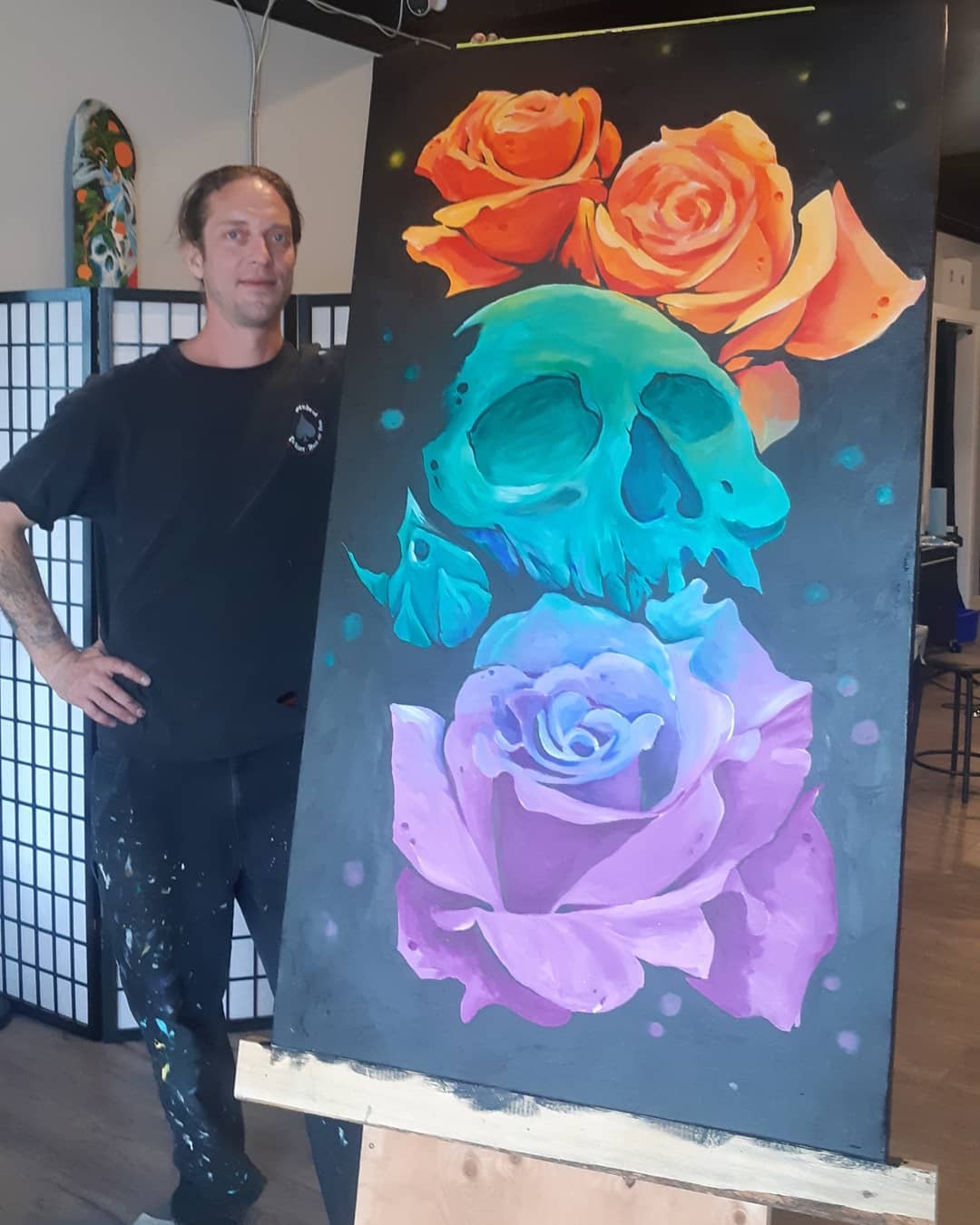 Skull and Roses — Clay Walker Art