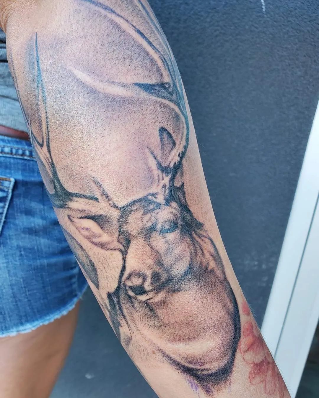 Fearless Stag on the Lookout — Clay Walker Tattoo