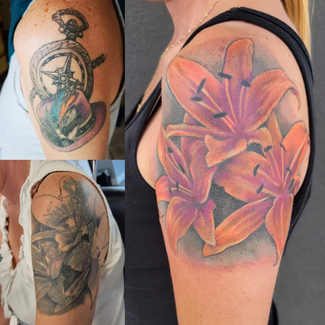 Cover Up Lilies — Clay Walker Tattoo