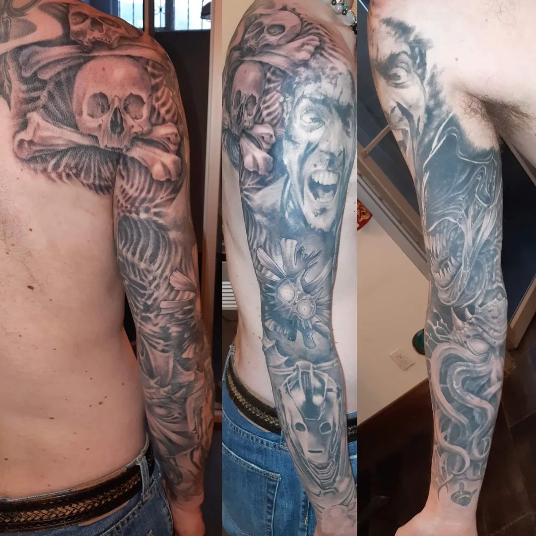 Sleeve on My Mang Brucy â€” Clay Walker Tattoo