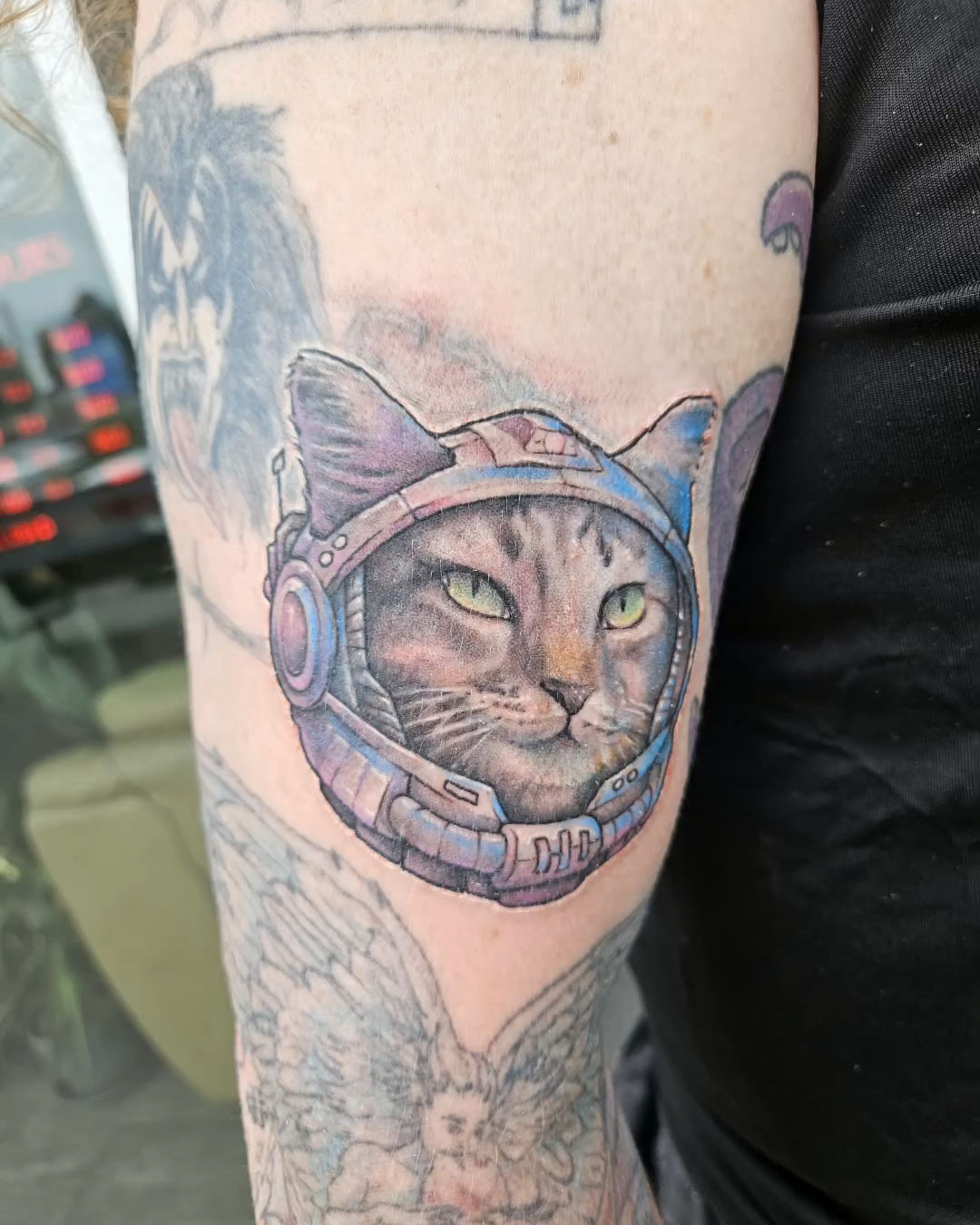 Space Cat — Clay Walker Tattoo