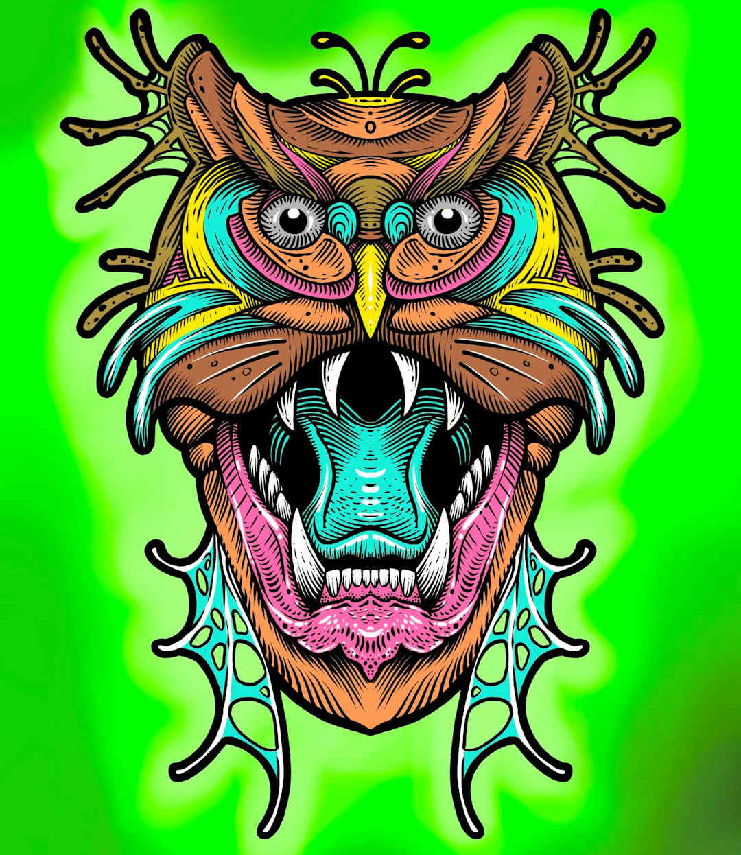 Owl Wolf Hybrid — Clay Walker Art