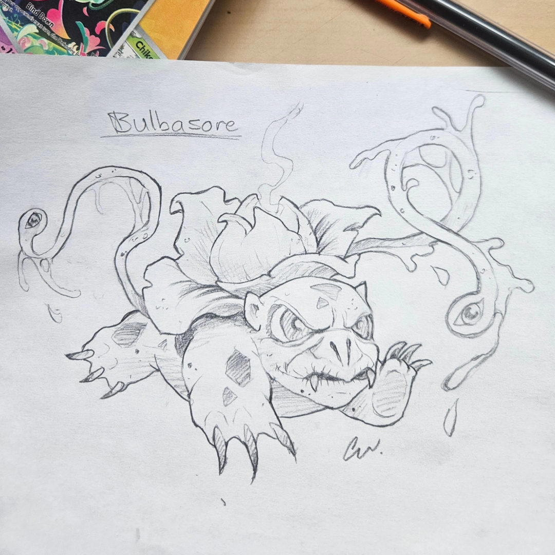 Bulbasore Sketch — Clay Walker Art