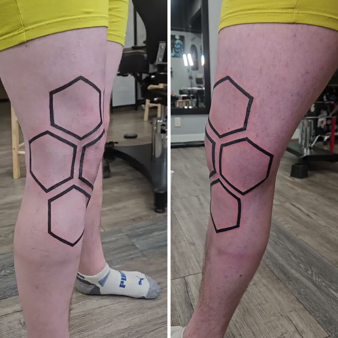 Concentric Hexagons Tattoo — Clay Walker