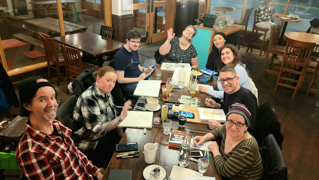 Urban Sketching Club — Red Beard Cafe